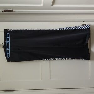 Vans track pants with side snaps size L black/white